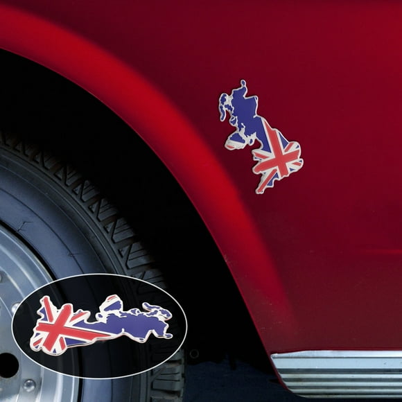 ELAYARD Patriotic British Flag Aluminum Car Emblem for Easy Car Exterior Decoration