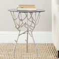 thumbnail image 4 of Safavieh Tara Accent Table-Color:Silver/Black Glass Top, 4 of 4