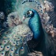 thumbnail image 2 of (11CTACC-2444__C__ 40x40) hilo algodón ecológico bordado 11CT 3 hebras impresión 40*40cm kit serie punto cruz pavo real, 2 of 9