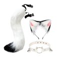 thumbnail image 1 of Orejas y cola larga falsas, regalos divertidos para mujeres y niñas, diadema para cosplay, baile de graduación blanco, 1 of 9