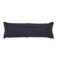 thumbnail image 5 of Laddha Home Designs Handwoven Flanged Border Striped Cotton Lumbar Pillow Cover - 36" - Blue and, 5 of 9