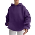 thumbnail image 3 of IMENGL Hoodies oversized sweatshirts pullover, Purple XL, Size M-XL, 3 of 7