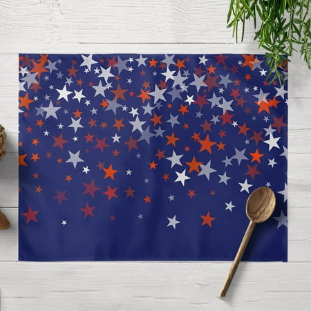 

coappsuiop independence day 4th of july decor placemats linen placemats for holiday placemats for dining table seasonal holiday washable table mats