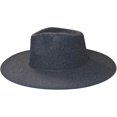 thumbnail image 3 of VERVE 8 Wide Brim Vegan Felt Rancher Hat - Women, Men, and Kids Fedora Style with Adjustable Inner Drawstring, 3 of 8