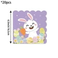 thumbnail image 3 of Easter Bunny Themed Party Napkins, Colorful Holiday Dinner Napkins, Festive Spring Celebration Paper Napkins, Disposable Decorative Table Napkins for Easter Party Decorations, Bunny Rabbit Design, 3 of 6