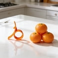 thumbnail image 6 of ZFSBZBS Orange Peeler Tools Citrus Peel Cutter Plastic Easy Fruit Vegetable Slicer Cutter Lemon Peeler Opener Remover Fruit Tools Kitchen Accessory Knife Cooking Tool Kitchen Gadgets Peelers,Orange, 6 of 6