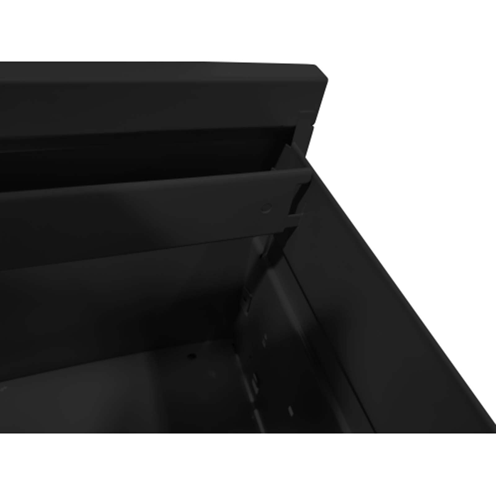 Tall 4 Drawer File Cabinet with Lock - Metal Drawer Cabinet, Office Lateral File Cabinets for Home Office/Study, Wide Storage for Multiple Paper Sizes (Black)