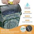 thumbnail image 2 of Ethnic Mandala Art Insulated Cooler Backpack - 20L Leakproof Soft Cooler Bag for Camping, Beach & Picnic, Holds 26 Cans, 2 of 6