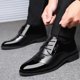 thumbnail image 2 of Zapatos para hombre, calzado informal de cuero, zapatos formales de negocios brillantes y puntiagudos negros de talla grande 38-48, zapatos elegantes para vestido de fiesta para hombre, Zapatillas, 2 of 4