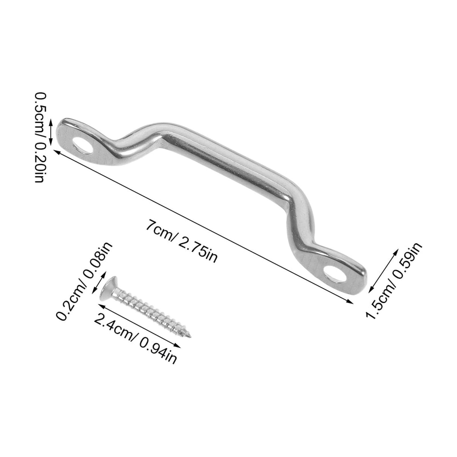 DEEPCRAFF Stainless Steel Boat Top Straps Anchors for Kayak Canoe Marine Hardware Accessories and Rust-Resistant