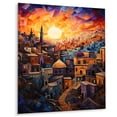 thumbnail image 2 of Designart "Judaic Journey To the Synagogue in Faith I" Religion & Spirituality Metal Wall Art Prints, 2 of 5