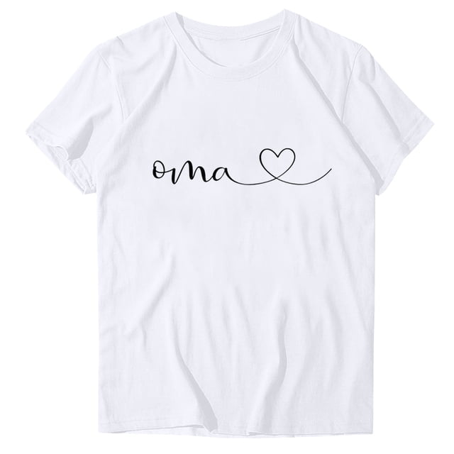 COM1950s Shorts pour Femmes, Blouses pour Femmes, T-Shirt Décontracté à Col Rond Imprimé, Blouse à Manches Courtes Ample, T-Shirts pour Femmes, Blouse pour Femmes, Shorts Décontractés pour Femmes