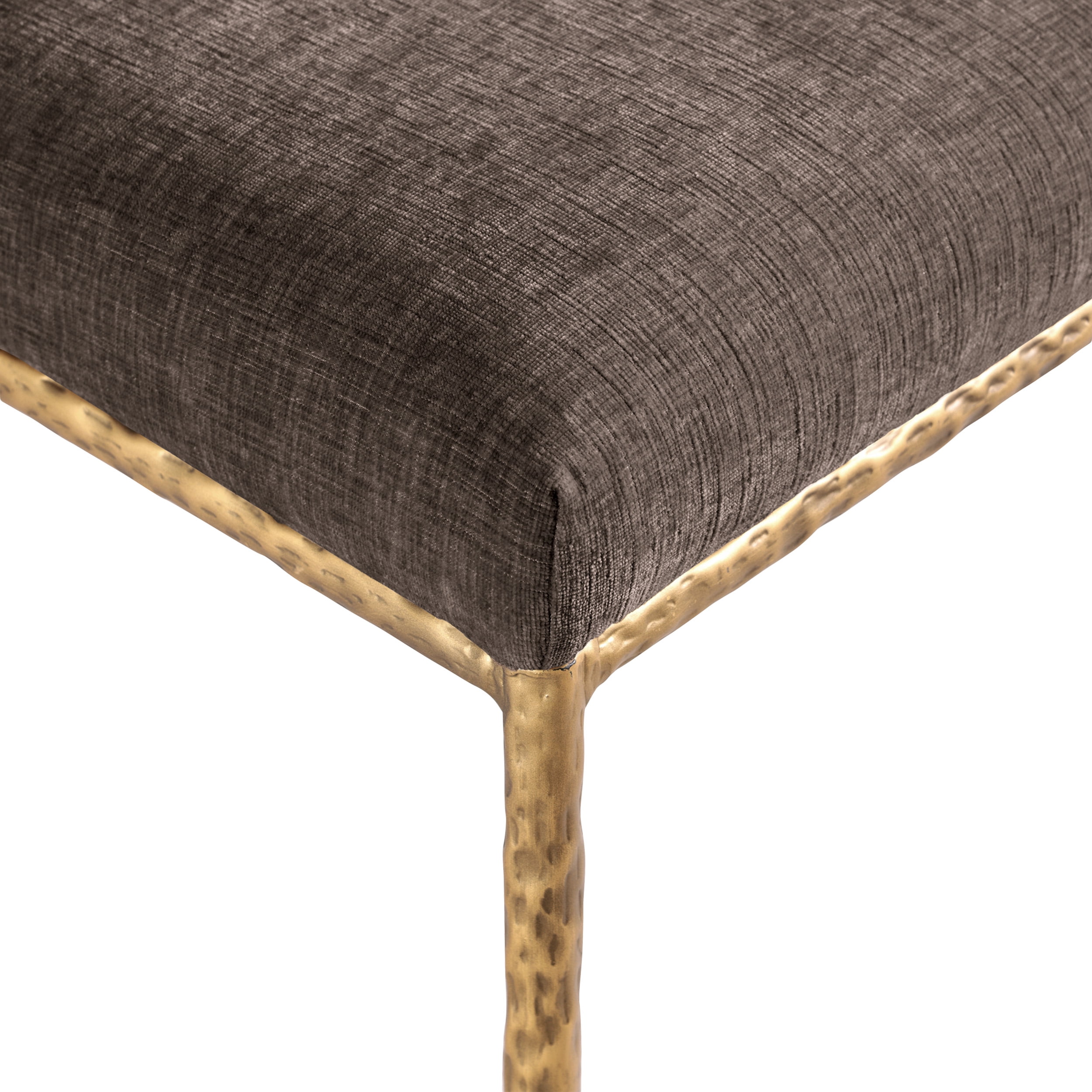 Meridian Furniture Reeves Brown Chenille Fabric Dining Side Chair (Set of 2)