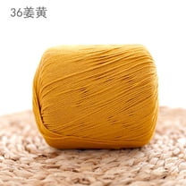 XmhyTop-A 80g Multicolor Crochet Thread Premium Cotton Thread for Detailed Handwork, Versatile Threadart Crochet Supplies,Yellow A