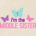thumbnail image 2 of CafePress - I'm The Middle Sister Butterfly Tote Bag - Unisex Canvas Tote Bag, Beige, 1-Piece, 2 of 7