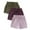 Purple, variant on Utlike Girls Summer Outfit 3 Piece Set Casual Comfortable Elastic Waist Shorts And Top Toddler Play Clothes For Daily Wear Cute Clothing Set For Girl Size 9 Years-10 Years