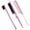 Light Pink, variant on Lsupdaol 3 Pcs Slick Back Hair Brush Set Bristle Brush Edge Control Teasing Comb for Women Black Hair(Purple)