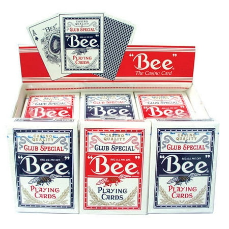 2 Decks Bee Standard Poker Playing Cards Red and Blue Brand New Decks Casino (Best Quality Playing Cards)