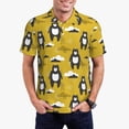 thumbnail image 2 of Salouo Cartoon Bear Yellow for Men's Short Sleeve Polo Shirts,Polo Shirts for Men Performance Short Sleeve Golf Shirt Athletic Casual Collared T-Shirt-Small, 2 of 8