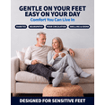thumbnail image 4 of Special Essentials 6 Pairs Men's Cotton Diabetic Ankle Socks Gray 10-13, 4 of 7
