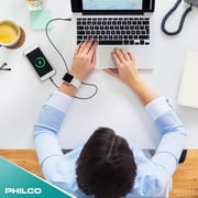 Philco USB C to USB C Cable, Type C Fast Charging Cable, 4FT, 20W Silicone Tangle Free USBC Cable, Black