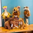 thumbnail image 2 of Peluche de la Edad de Hielo, ardilla, mamut, elefante, tigre dientes de espada, muñeco de peluche suave, almohada para dormir, regalos para niños y niñas, 2 of 5