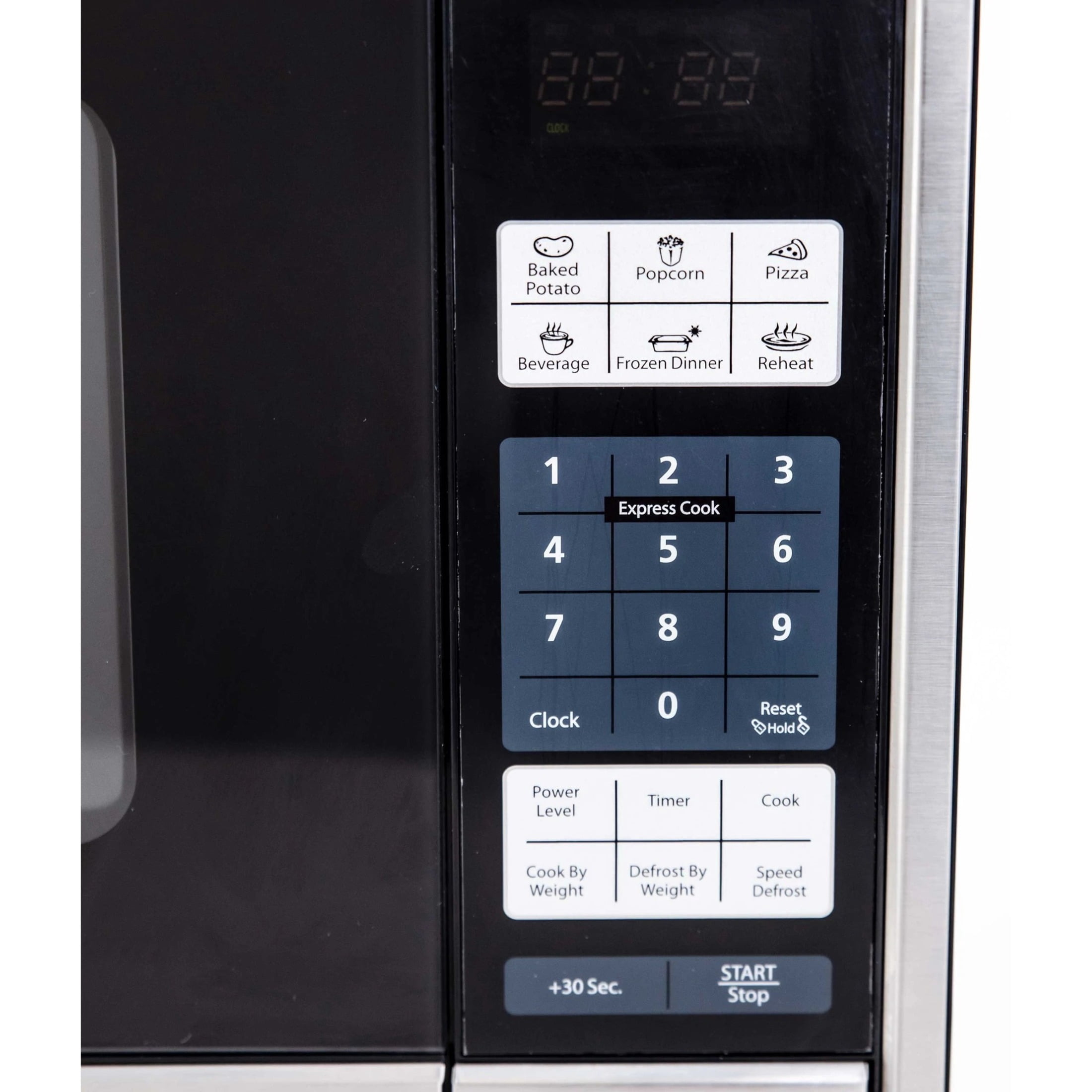 Avanti 1.1CF 1000W Black with Stainless Steel Front Microwave - 1 Each