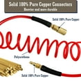 thumbnail image 3 of AGALI1/4 in x 10 ft Air Hose with Bend Restrictor, Air Compressor Hose with 1/4 Solid 100% Pure Copper Quick Connect Fittings and I/M Plug Kit, Coiled PU Air Hose 1/4", Red, 3 of 7