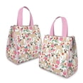 thumbnail image 2 of Pugs and Pioneer Flower Insulated Lunch Bag for Women & Adults,Large Portable Soft Cooler Lunch Bag,Thermal Food Storage Tote with Pearl Cotton,8.66L,8.75x5.75x9.5 Inch, 2 of 6