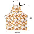 thumbnail image 2 of Kdxio Pumpkins Apron with Pockets Adjustable Kitchen Aprons for Men Women Waterproof Aprons for Cooking,Drawing,Crafting, Baking Household Cleaning, 2 of 5