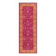 thumbnail image 3 of Unique Loom Medina Collection Area Rug - Hijaz (2' 2" x 6' Runner Berry Pink/Green), 3 of 7