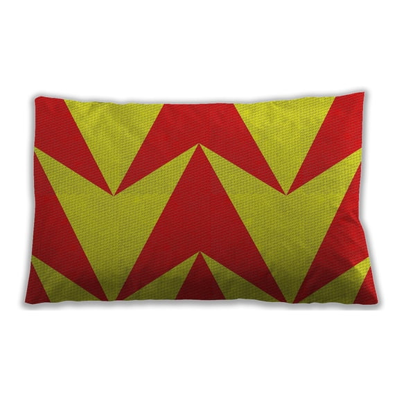 Ahgly Company Outdoor Rectangular Patterned Lumbar Throw Pillow, 13 inch by 19 inch