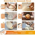 thumbnail image 3 of 5QT Dutch Oven for Bread Baking, 2-IN-1 Cast Iron Pot with Skillet Lid & Sourdough Starter Kit, 3 of 6