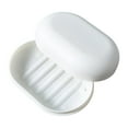 thumbnail image 2 of Soap Box with Lid, Portable Soap Holder, Closable Soap Dish Storage, Leakproof Soap Box, Soap Dish Container for Bathroom Hiking Camping White, 2 of 8