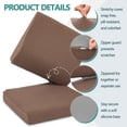 thumbnail image 4 of Shinnwa Recliner Cushion with Lumbar Support Pillow Egg Crate Foam Reduce Fatigue Extra Large Seat Cushion with Back Support for Elderly, Brown, 4 of 7