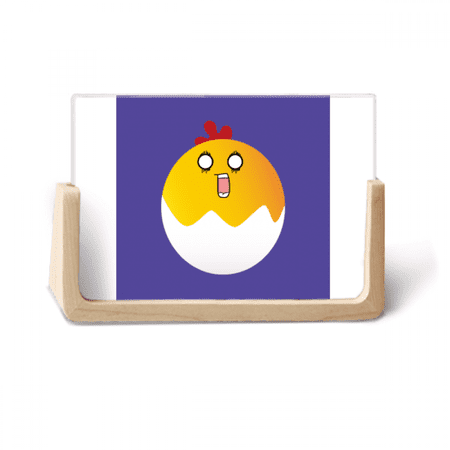 Egg Surprised Lovely Face Cartoon Photo Wooden Photo Frame Tabletop Display