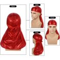 thumbnail image 4 of GFDYREE 3 Pcs Pack de Durags Soyeux pour Hommes Vagues, Satin Doo Rag, Récompense 1 Casquette Vague, 4 of 6