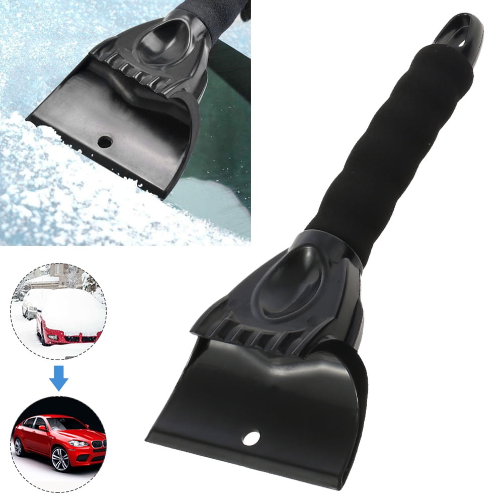 EAROND Ice Scrapers for Car Windshield, 44″-52″ Extendable Snow Brush with  Window Squeegee, 3 in 1 Snow Broom with 180° Pivoting Brush Head and Foam