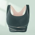 thumbnail image 6 of Grandest Birch 2PCS Women Sport Bra Adjustable Front Closure Seamless Wireless Good Breathability 3D Cup Shockproof Push-up Sport Yoga Exercise Bra Beige XXL, 6 of 7