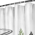 thumbnail image 3 of Winter Farmhouse Triangle Tree Shower Curtains,Washable Bath Curtain with Hooks Vintage Polyester Fabric Bathroom Curtains for Halloween Thansgiving Christmas Hotel Dorm, 3 of 5