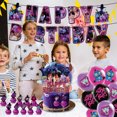 thumbnail image 4 of Demon Singer Hunters Birthday Decorations Cake Topper Banner Balloon Set Demon Singer Hunters Party Decorations Hunters Theme Birthday Party Supplies F, 4 of 6