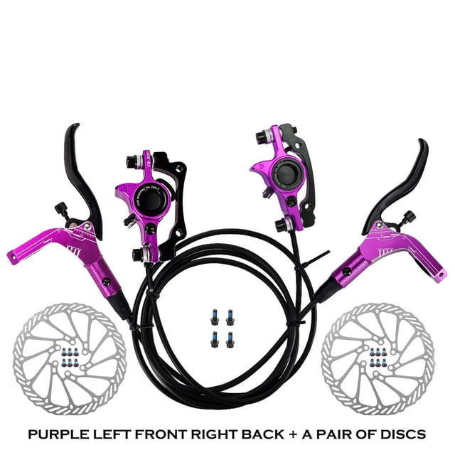 Maoww Disc Brake Set Modification Bikes Accessories Components Cycling Accessories Braking Kit Modified Component Purple Double Sides/Discs