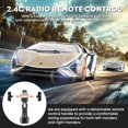 thumbnail image 4 of Miebely Lamborghini 1:16 RC Car, 7.4V 500mAh, 12Km/h, 2.4Ghz Model Car for Adults Boys Girls Birthday Ideas Gift(Champagne), 4 of 9