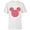 White, variant on Disney Mickey Mouse Icon Filled with Red Hearts - Short Sleeve T-Shirt for Kids - Customized-White