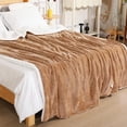 thumbnail image 1 of TEMOGU-Electric Heated Blanket Full Size 72"x 84" - Soft Flannel & Sherpa Heating Blanket with 9 Heat Settings & 2-10 Hour Auto Off, Machine Washable, Brown, 1 of 4
