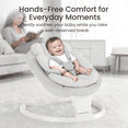 thumbnail image 2 of TouHeart Electric Baby Swing with Remote, 5-Speed Sway & Vibration, Bluetooth Music, Gray, 2 of 9