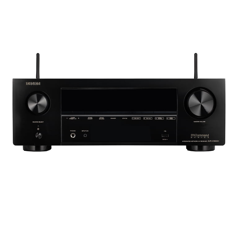 Restored Denon AVR-X1800H 7.2 Channel AV Receiver - 80W/Channel