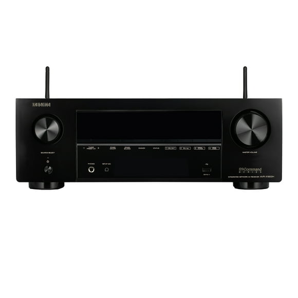 Restored Denon AVR-X1800H 7.2 Channel AV Receiver - 80W/Channel, Wireless Streaming via Built-in HEOS, WiFi, & Bluetooth, Supports Dolby Vision, HDR10+,(Refurbished)