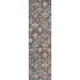 thumbnail image 3 of Transitional 3x10 Area Rug (2'8'' x 9'10'') Floral Cream, Navy Indoor Runner Easy to Clean, 3 of 7