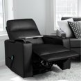 thumbnail image 3 of Massage Recliner with Heat, Remote Control, and Swivel Tray - Black, 3 of 3